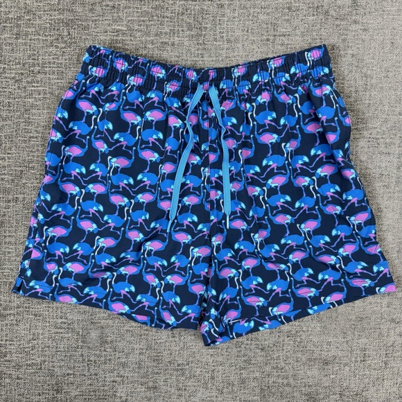 Chubbies Shorts Mens Medium Ostrich Bird Print Lined Swim Trunks Board Shorts - Picture 1 of 9